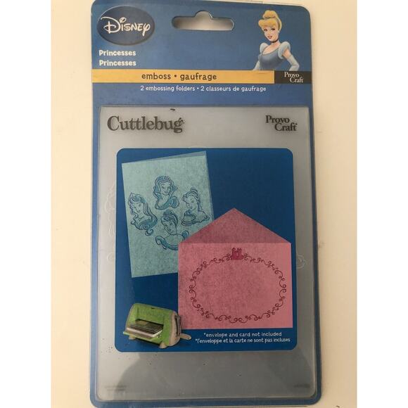 Cuttlebug Cutting Die Embossing Princesses Disney Birthday Card Envelope - Picture 1 of 1